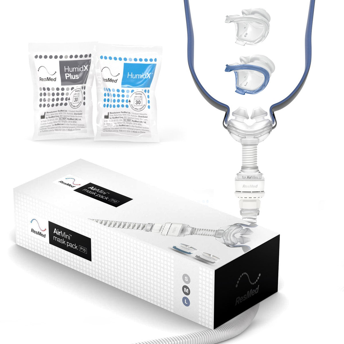 AirMini Setup Pack (with HumidX) + AirFit P10 Nasal Pillows CPAP