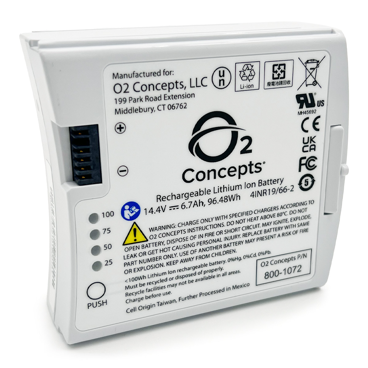800 1072 Oxlife Liberty 2 Concentrator Battery 