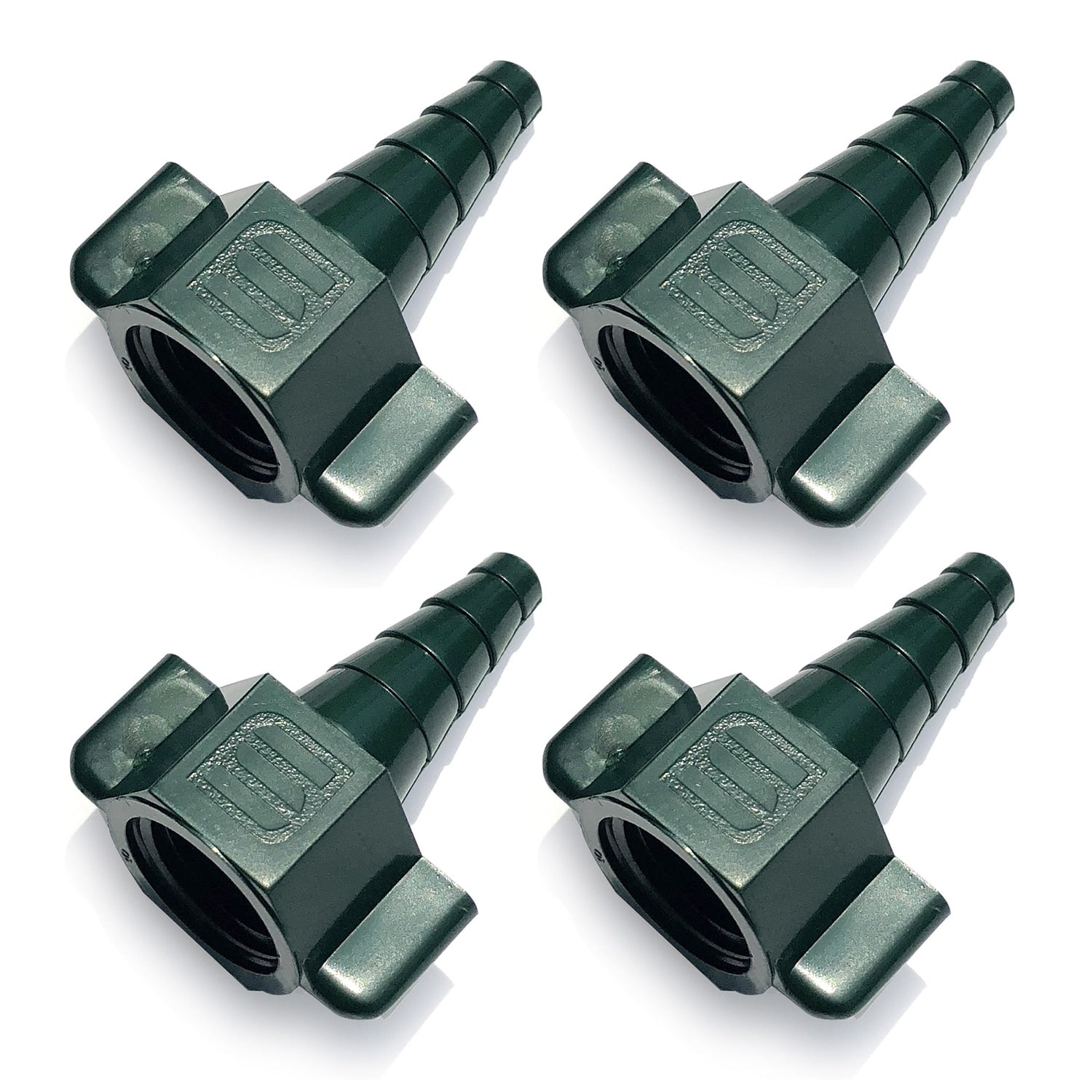 4 pack of green nut stem oxygen Christmas tree adapters 