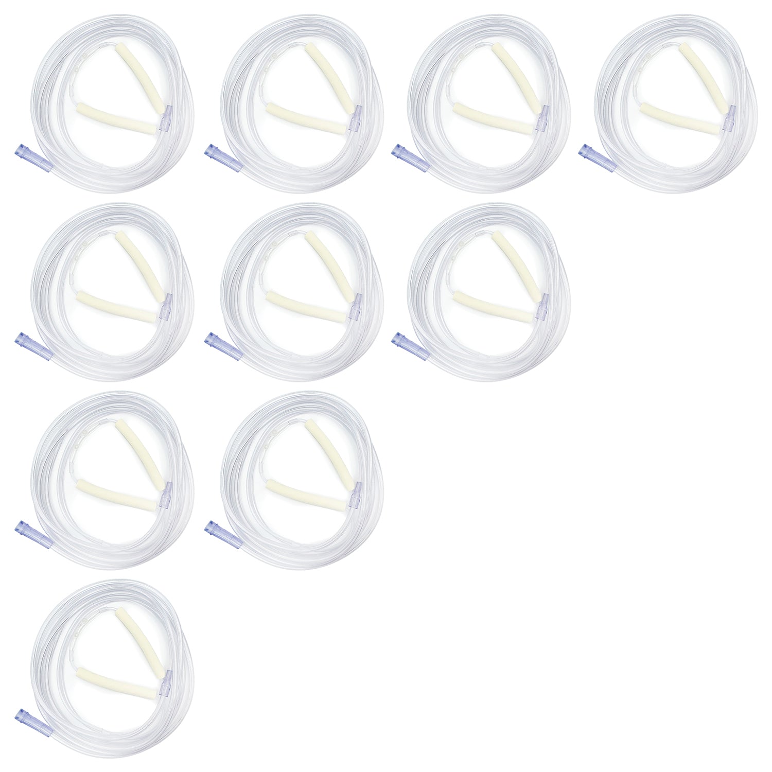 Nasal Cannula with Foam Ear Cushions & 7 Foot Oxygen Supply Tubing