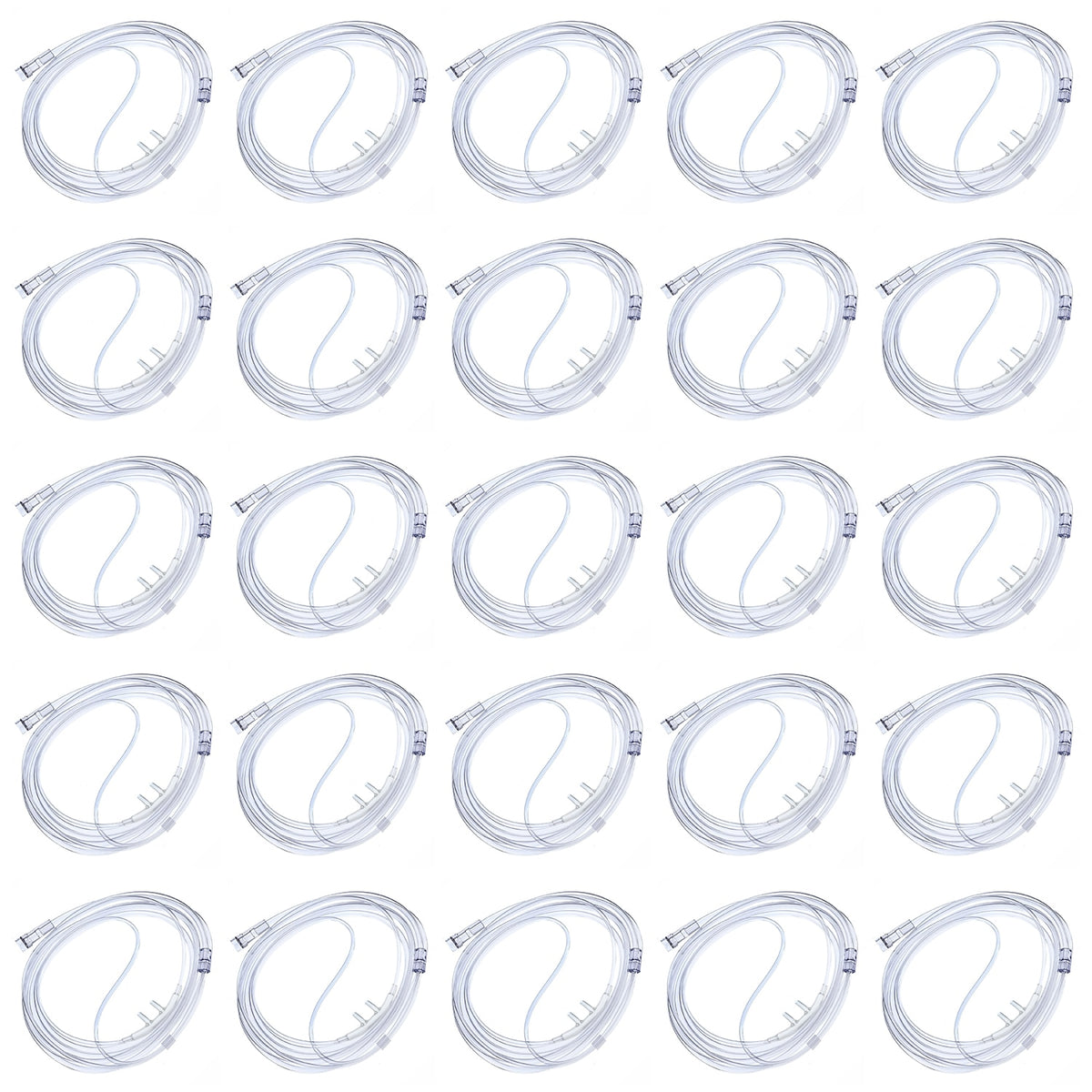 twenty five pack of 7 foot softech nasal cannulas