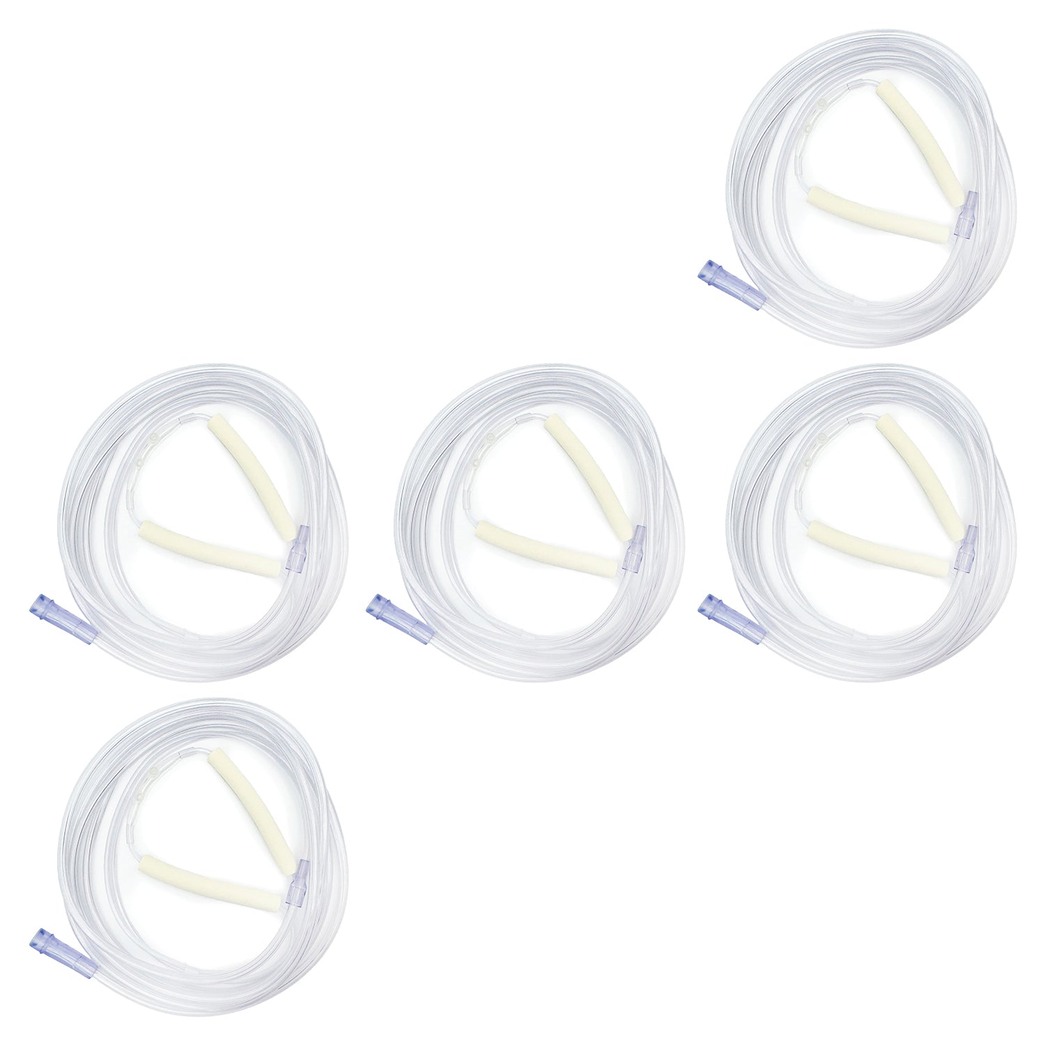 Nasal Cannula with Foam Ear Cushions & 7 Foot Oxygen Supply Tubing