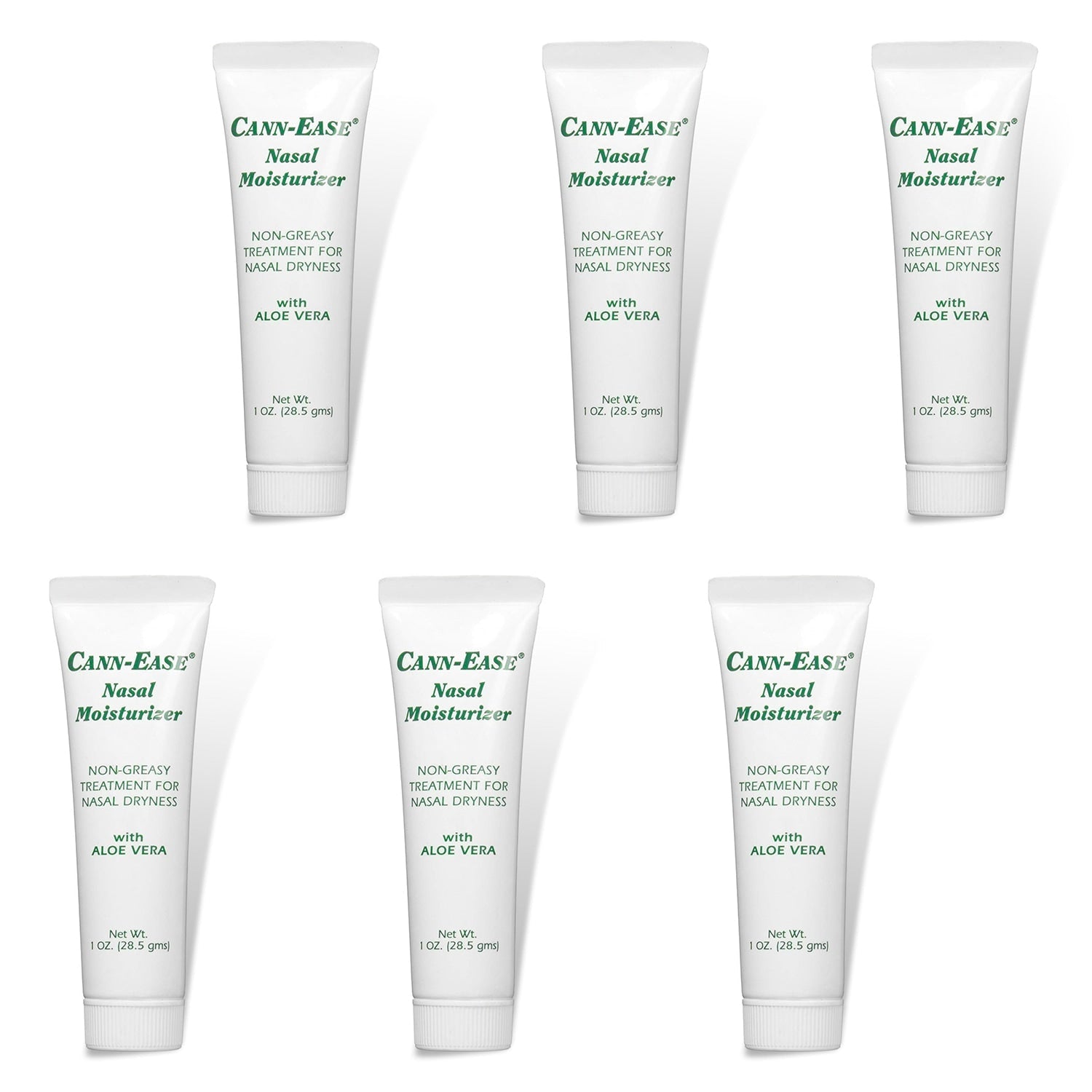 cann-ease nasal moisturizer non-greasy lotion aloe vera cream 6-pack