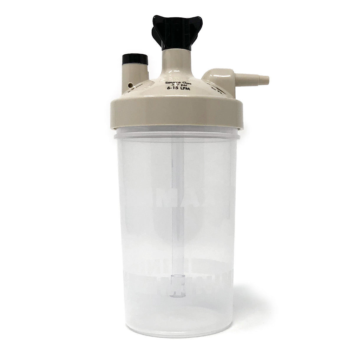Ubble Humidifier AirLife (Salter) High Flow Bubble Humidifier Bottle (Tan Lid) for Vari ...
