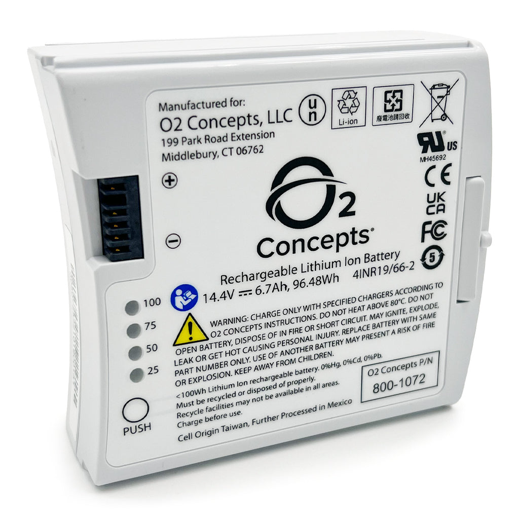 800 1072 oxlife liberty 2 concentrator battery