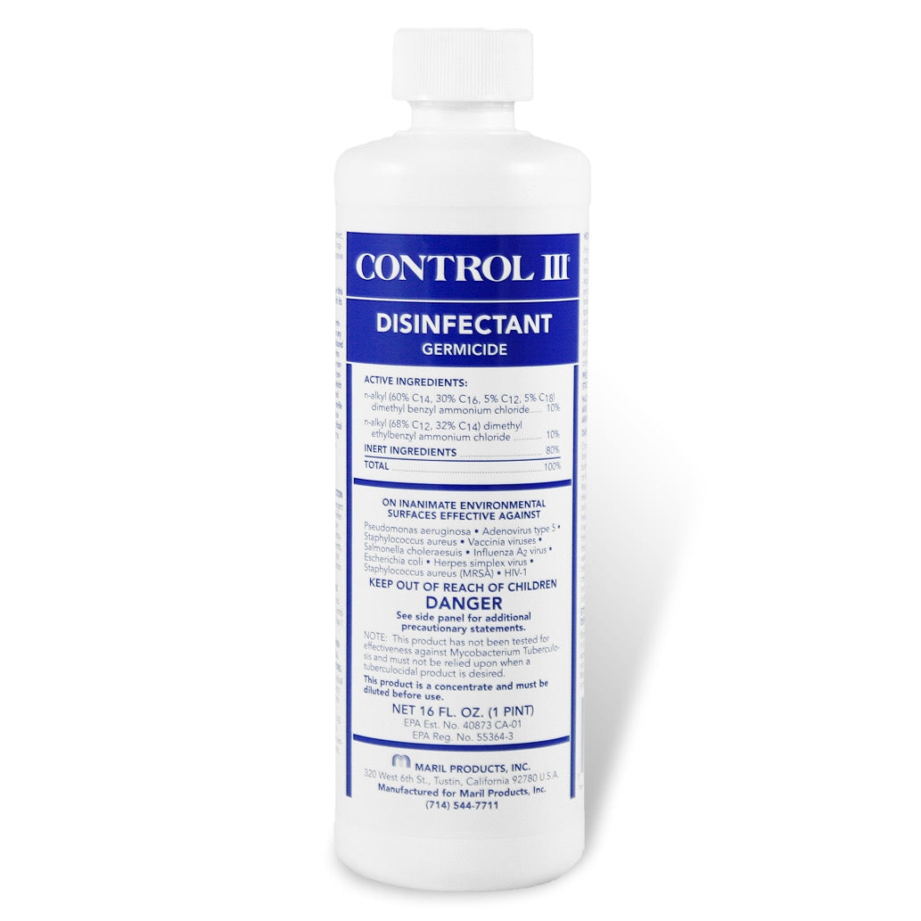 CONTROL III 16 maril cpap disinfectant cleaner