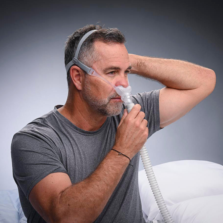 DeltaWave Nasal Pillows CPAP Mask FitPack with Headgear – DirectHomeMedical