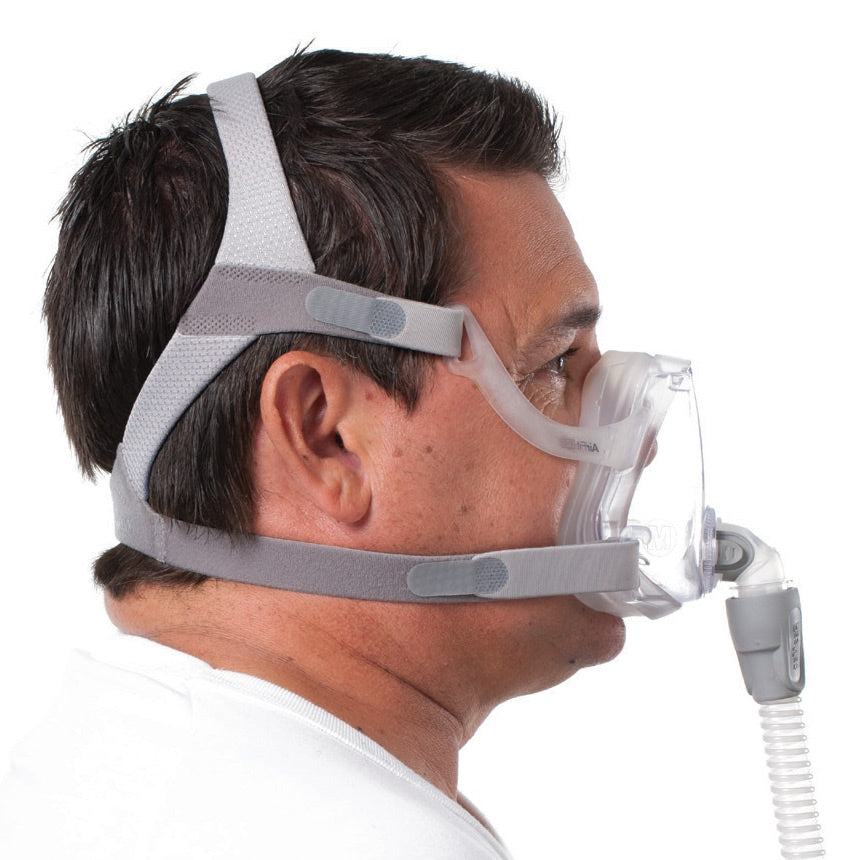 airfit f10 full face cpap mask in use