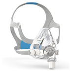 ResMed full-face CPAP mask on a white background