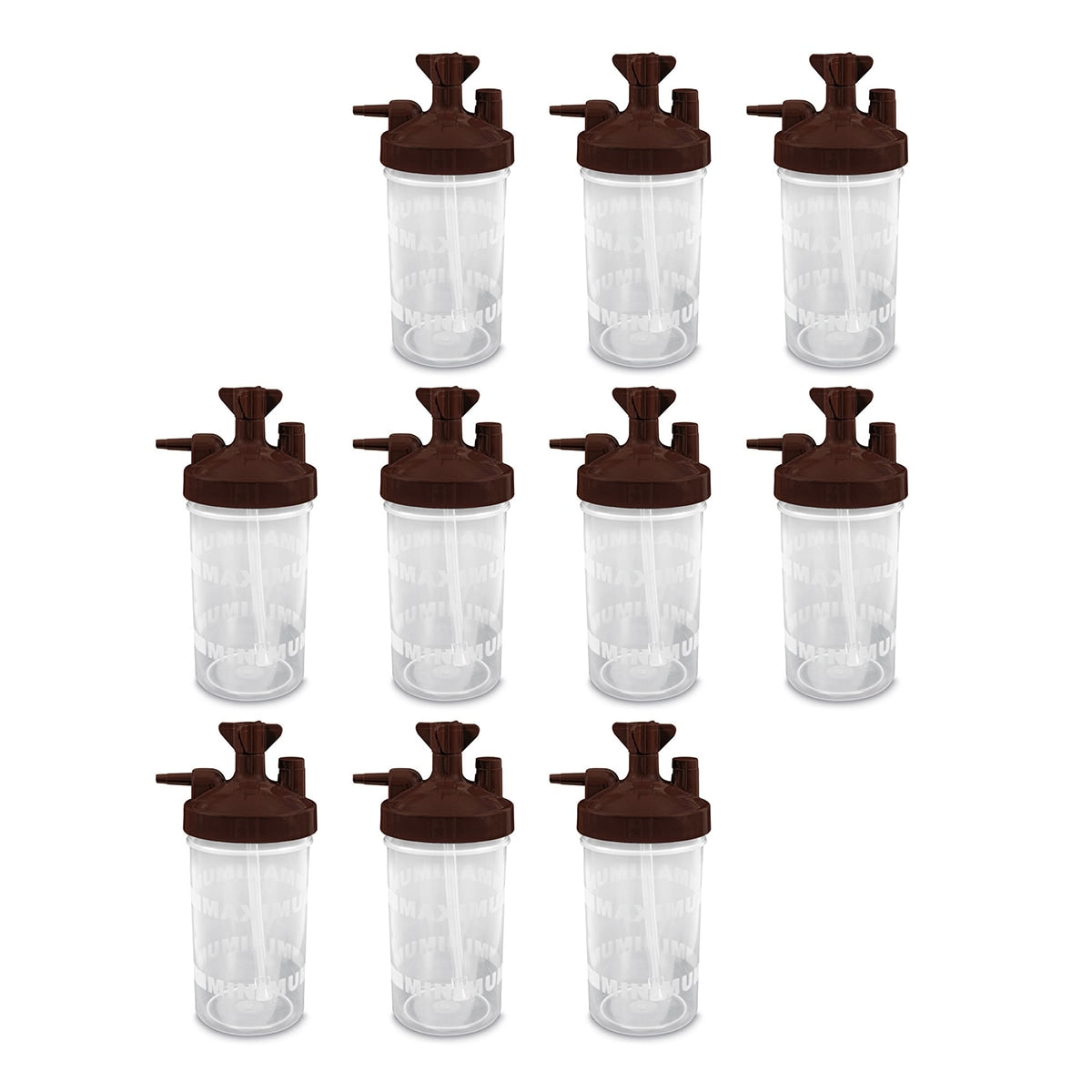 AirLife (Salter) Bubble Humidifier Bottle (Brown Lid with 3 PSI Safety Valve) for Various Oxygen Concentrators