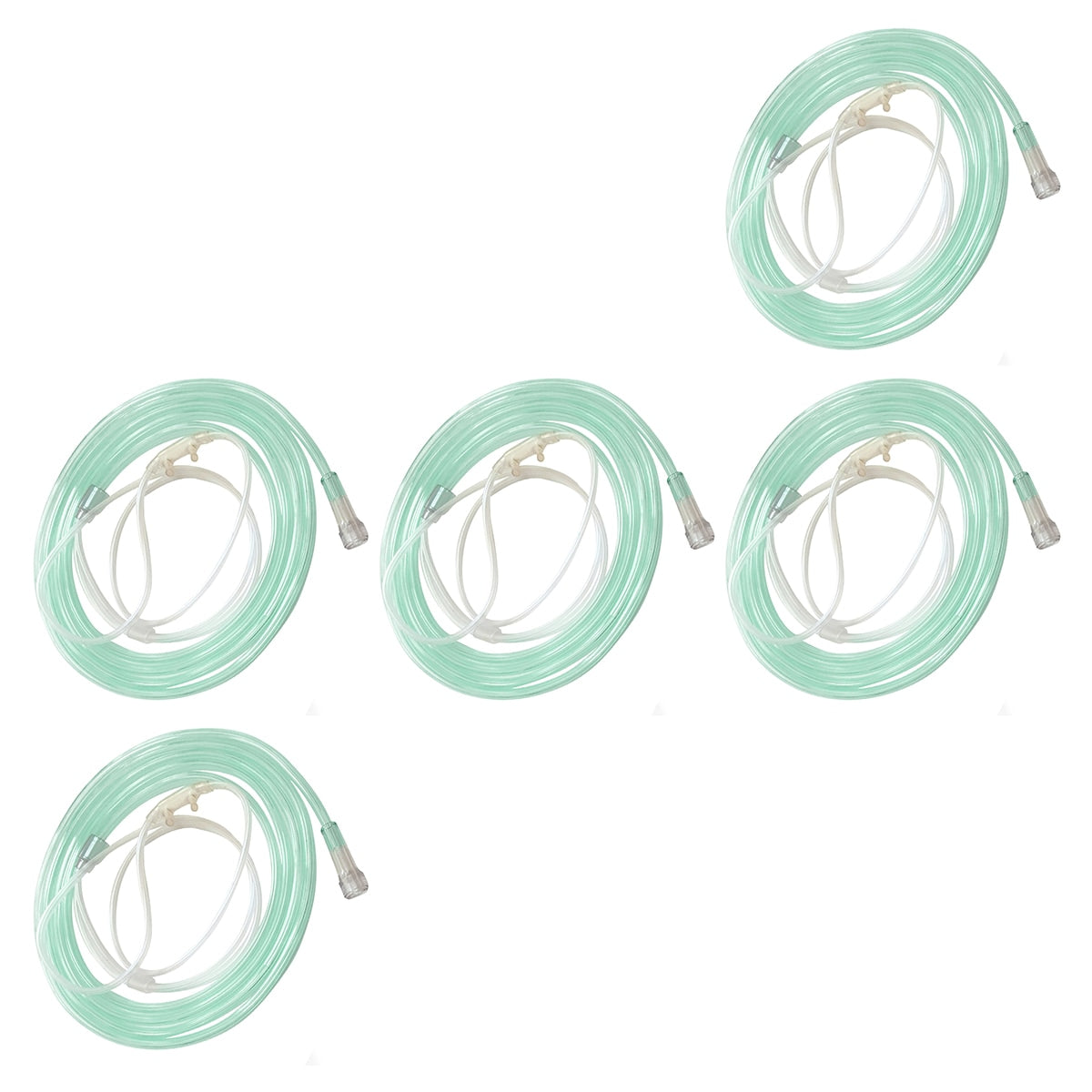 ComfortSoft Plus (Super Soft) Nasal Cannula with 25 Foot Green Oxygen Supply Tubing