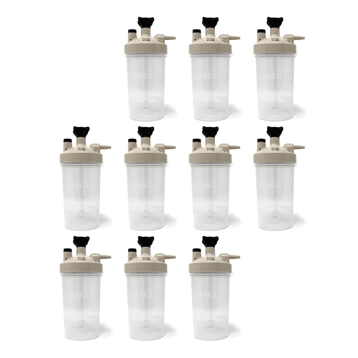 AirLife (Salter) High Flow Bubble Humidifier Bottle (Tan Lid) for Various Oxygen Concentrators