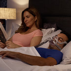 airtouch f20 cpap mask in use