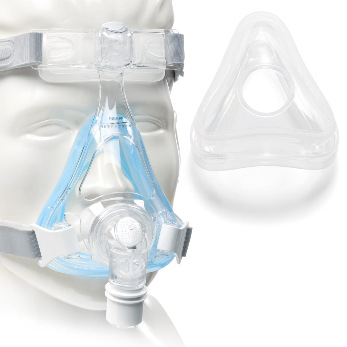philips respironics amara full face cpap mask silicone gel cushion fitpack