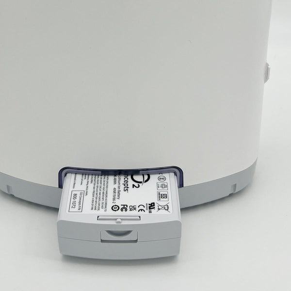 close up battery removal oxlife liberty 2 portable oxygen concentrator
