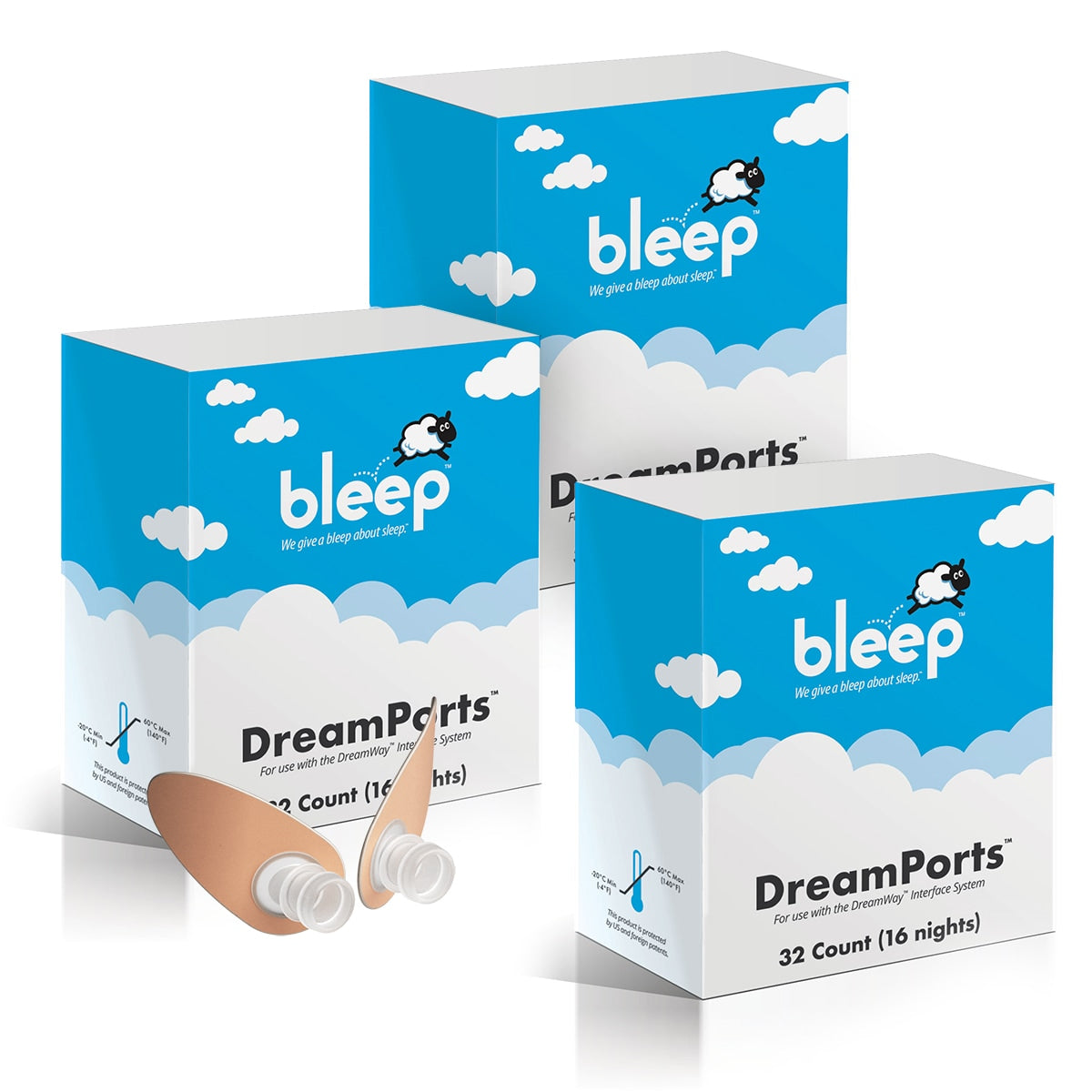 bleep sleep dreamport adhesive patches 3 boxes