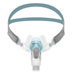 CPAP mask with headgear and nasal pillows