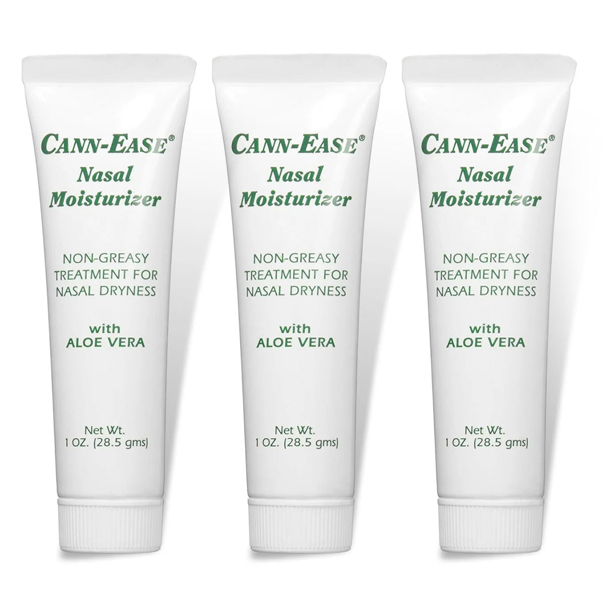 cann-ease nasal moisturizer non-greasy lotion aloe vera cream 3-pack