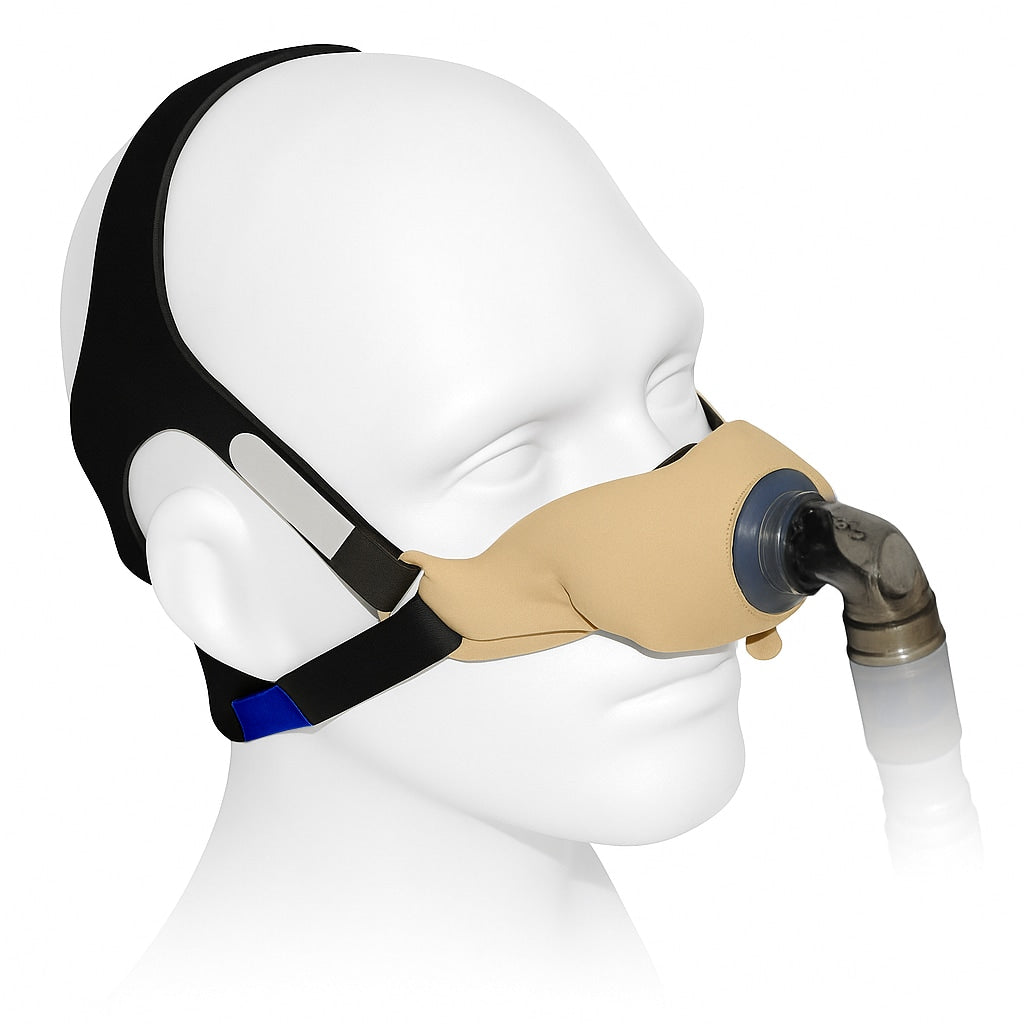 SleepWeaver Elan Soft Cloth Nasal CPAP Mask with Headgear