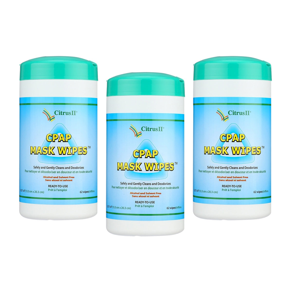 Citrus II CPAP Mask & Tube Cleaning Wipes