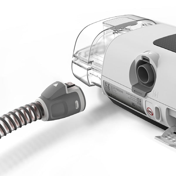 climatelineairtube inserting into airsense 11 cpap machine