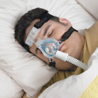 comfortgel blue nasal cpap mask in use 2