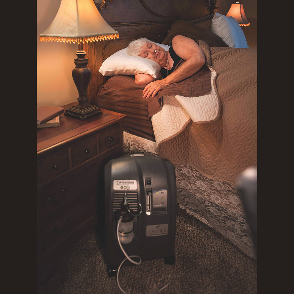 companion 5 liter eco concentrator at night for sleep