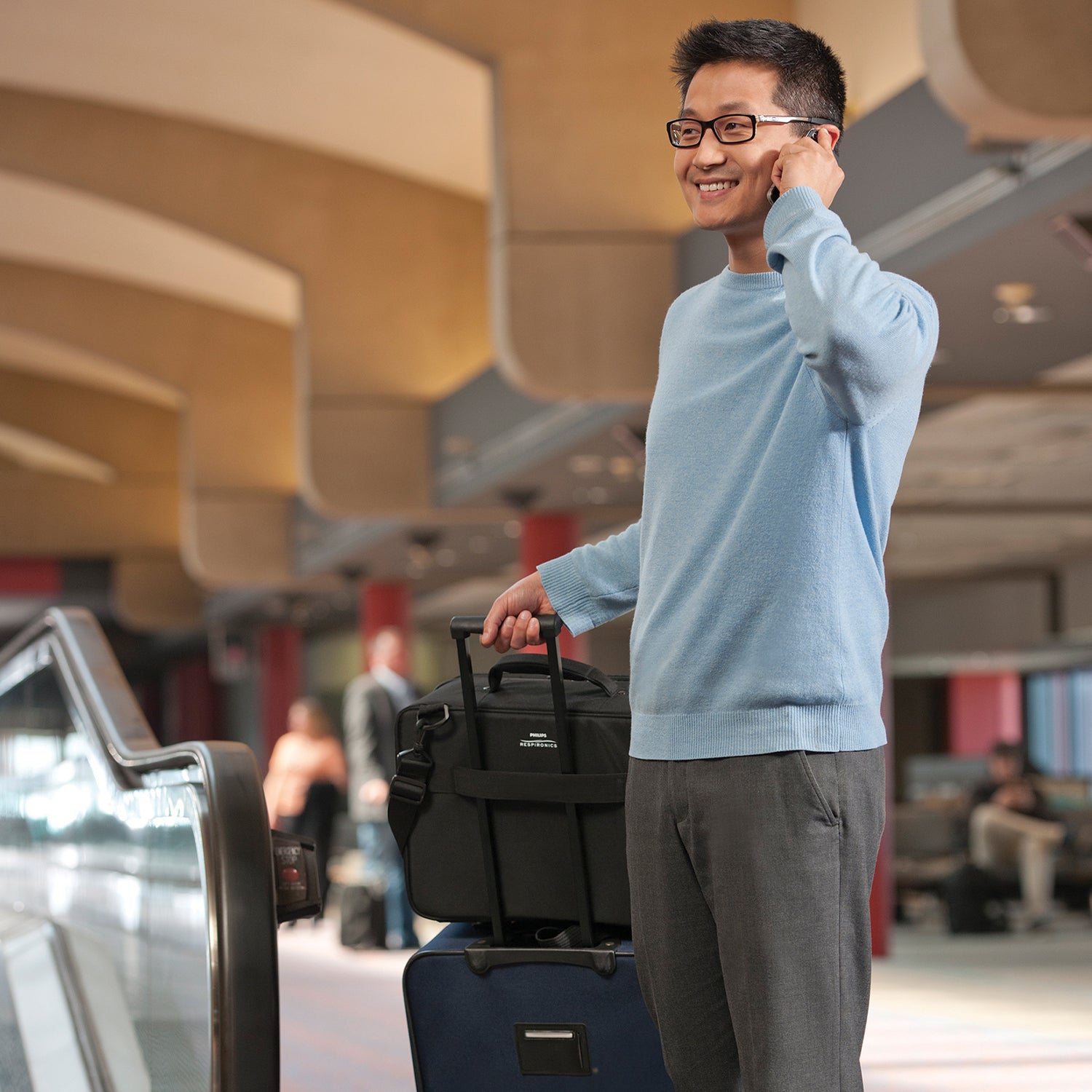 CPAP & BiPAP Travel Briefcase with Laptop Bag