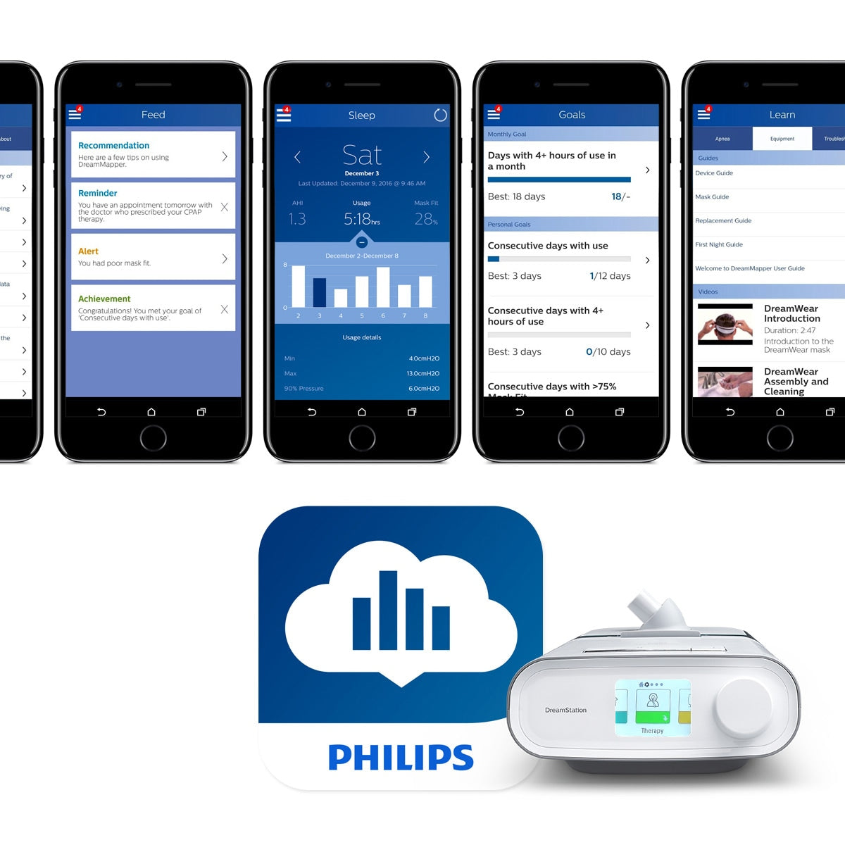 DreamStation Auto CPAP Machine Package with Heated Humidifier (DISCONTINUED 2025)