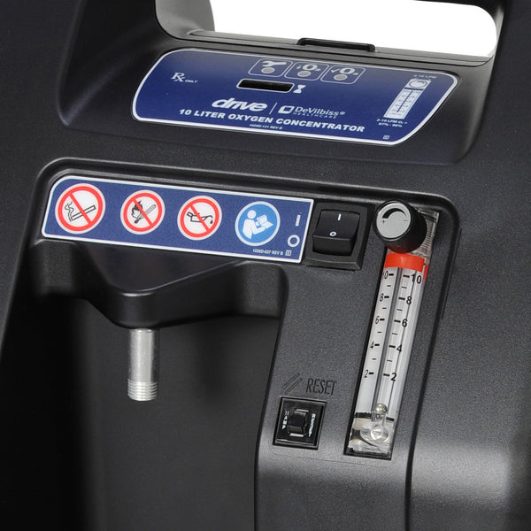 drive 1025ds compact 10lpm home oxygen concentrator closeup dhm