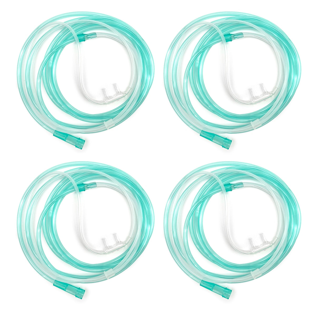 Extra Soft Cozy HIGH FLOW Nasal Cannula with 14 Foot Green Oxygen Supply Tubing