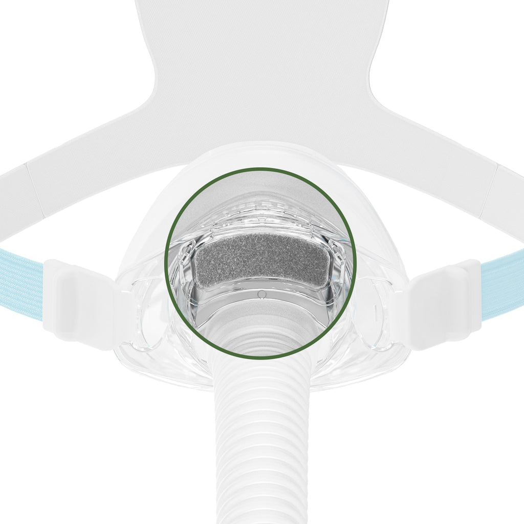 Close up view of a Nova Nasal CPAP Mask Diffuser 