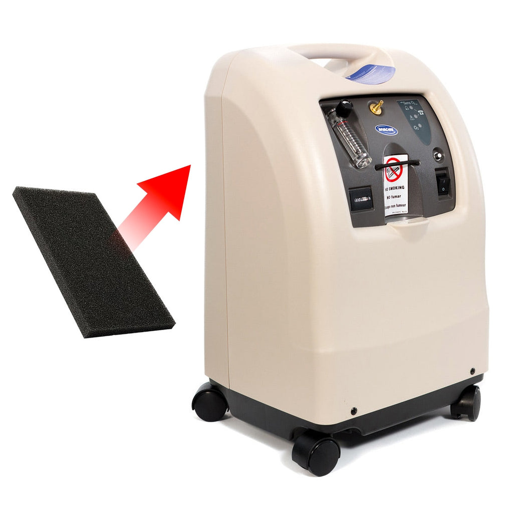 Filter placement for Invacare Perfecto 2