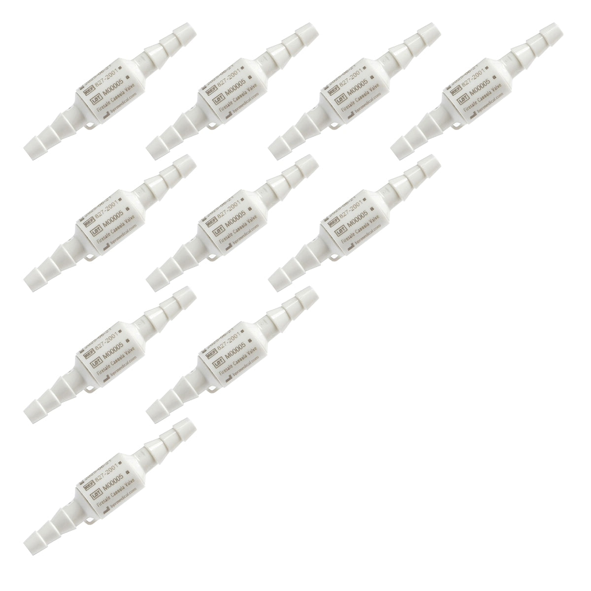 Firesafe Cannula Valve Oxygen Supply Tubing Connector (Male to Male)