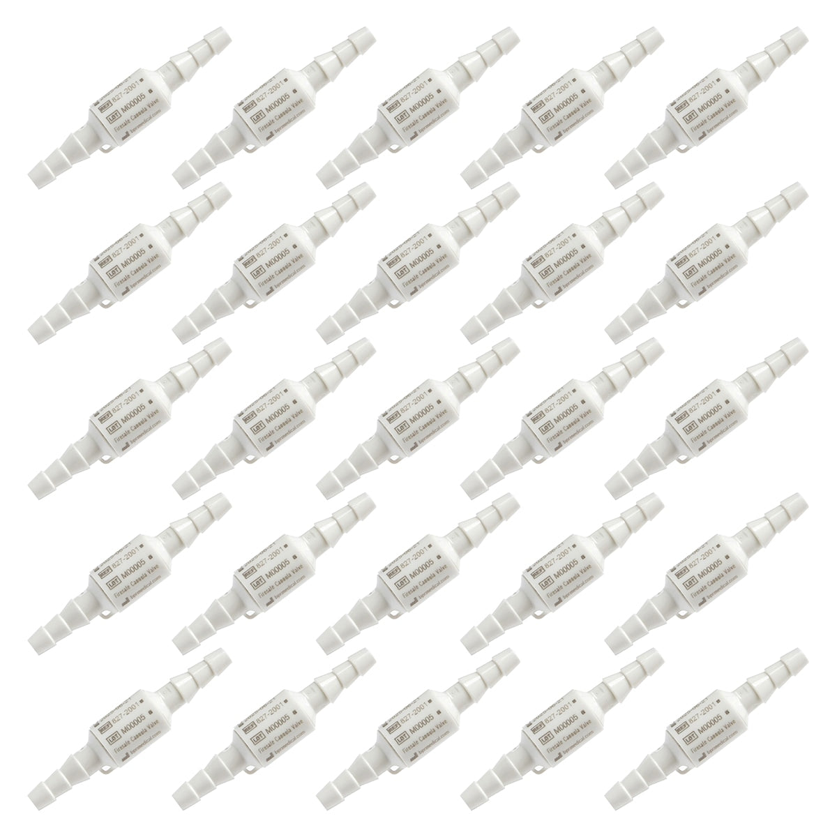 Firesafe Cannula Valve Oxygen Supply Tubing Connector (Male to Male)
