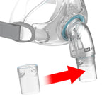 Detail View of F&P CPAP Mask Swivel with Visiblue