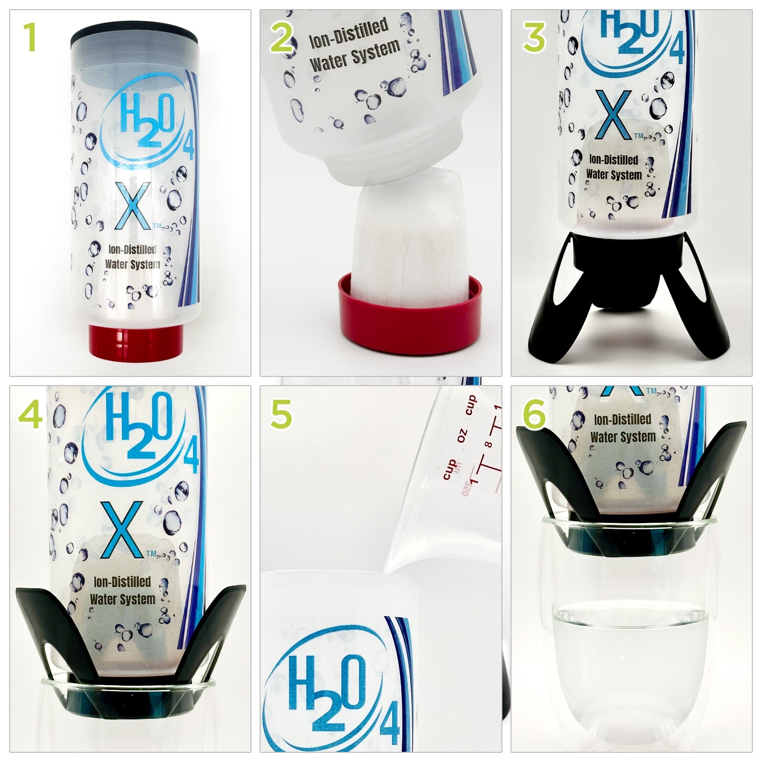 H2O 4 X Ion Distilled Water Filtration System