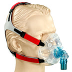 hans rudolph 7600 v2 cpap mask in use