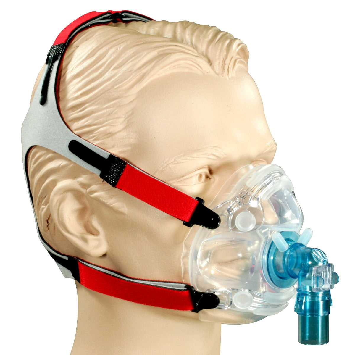 hans rudolph 7600 v2 cpap mask in use