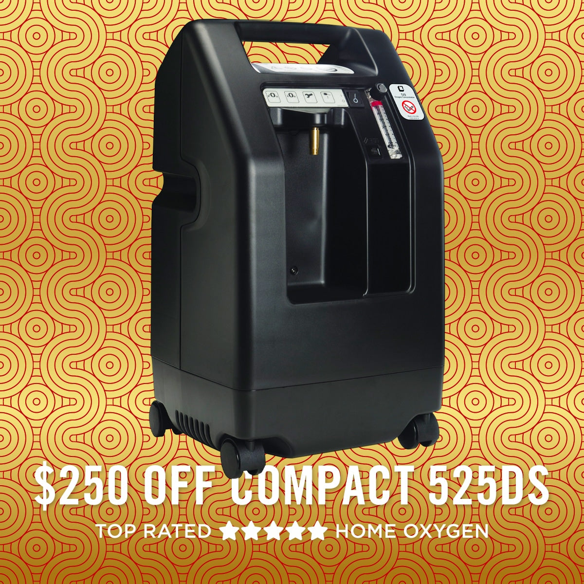Compact 525DS Oxygen Concentrator Bundle - 5 LPM