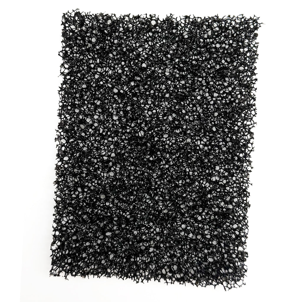 Rectangular black filter on a white background