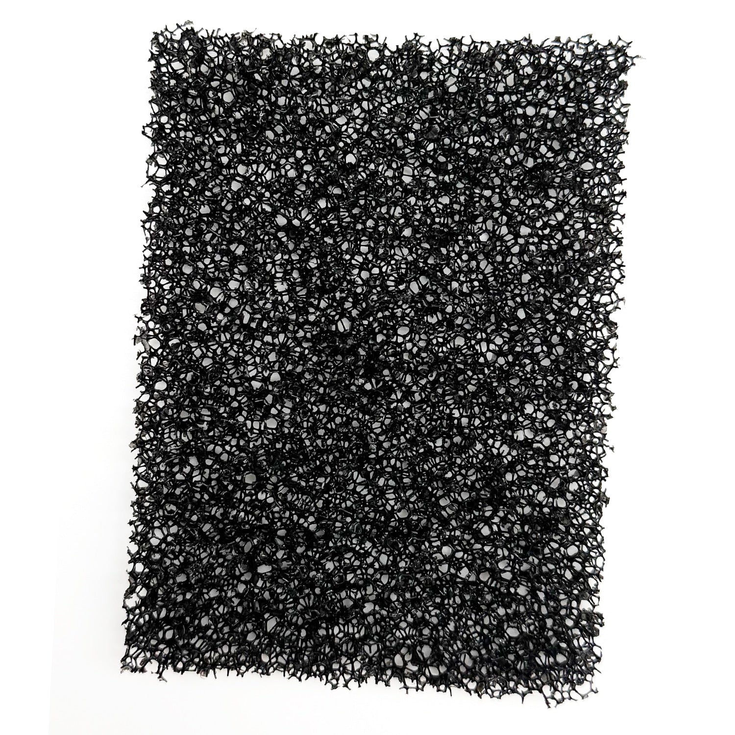 Rectangular black filter on a white background