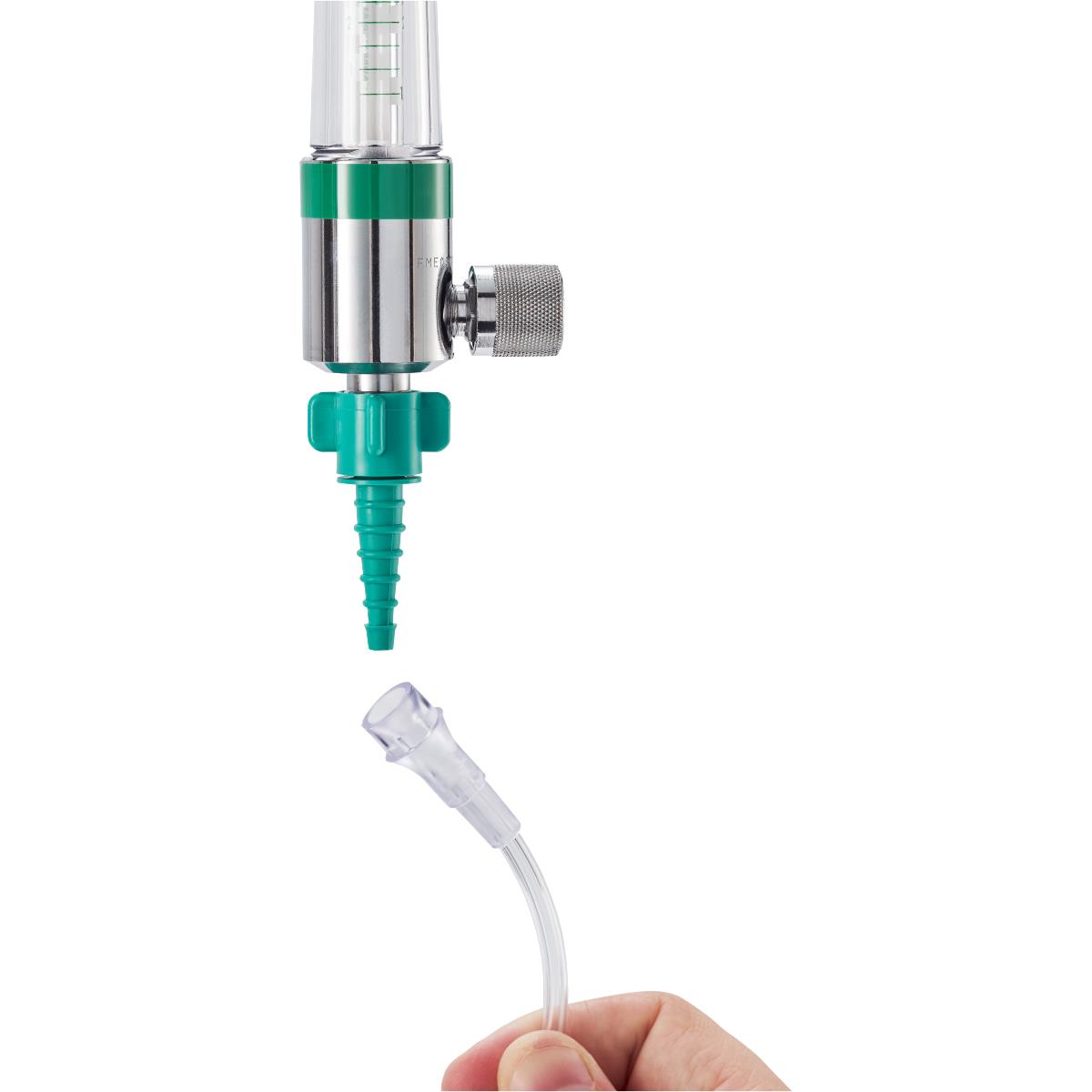 Green Nipple Nut-and-Nipple 'Christmas Tree' Adapter for Oxygen Tubing & Concentrators