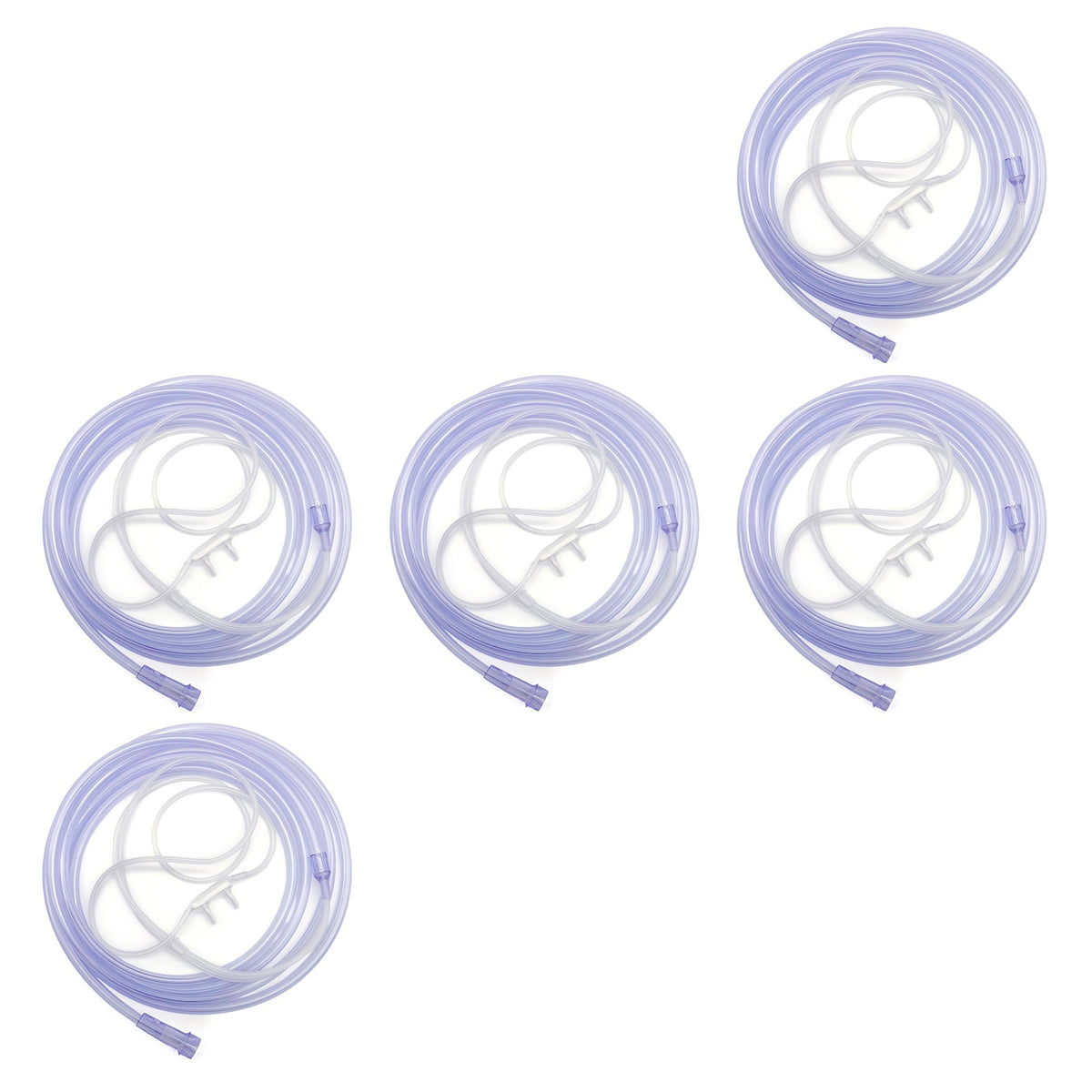 five pack of Hudson super soft nasal cannulas