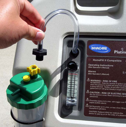 Humidifier Connector Adapter Tubing for Various Oxygen Concentrators - 9 Inch