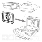 Water Chamber Tank Flip Lid Seal for DreamStation Heated Humidifiers