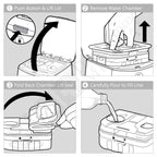 humidifier water chamber filling diagram fp sleepstyle cpap