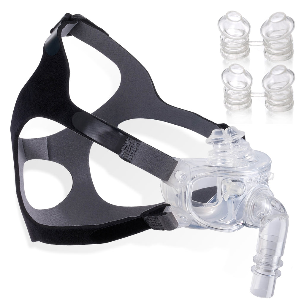 hyb500 hybrid full face nasal pillows cpap mask fitpack