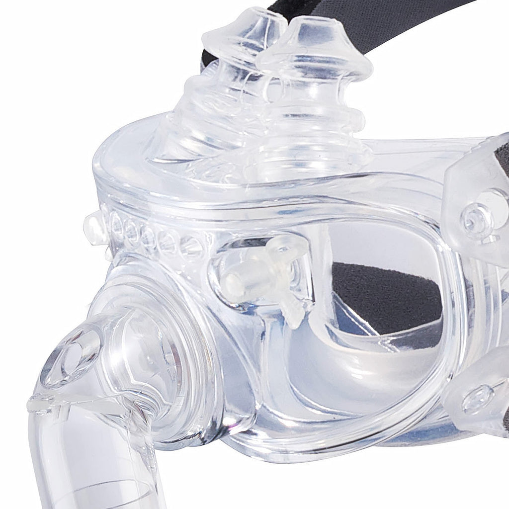 hybrid full face cpap mask closeup