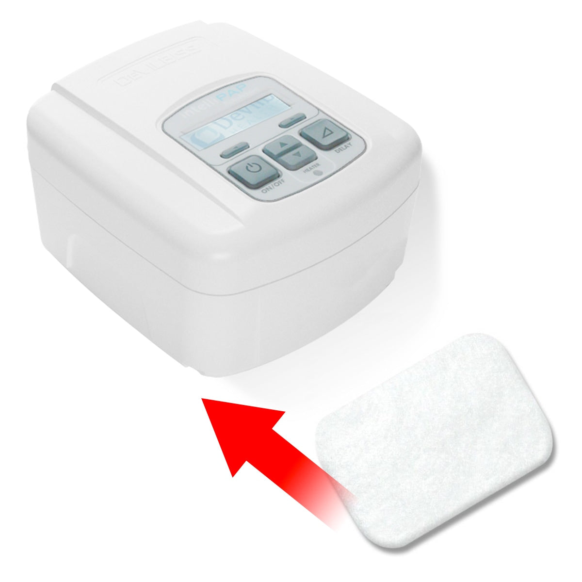 Grey Cpap Machine Filters for IntelliPAP & IntelliPAP 2 Series CPAP & BiPAP Machines ...